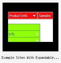 Example Sites With Expandable Side Menus Dhtml Popup
