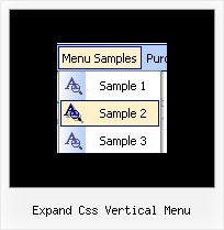 Expand Css Vertical Menu Website Menue Pulldown Source