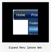 Expand Menu Iphone Web Css Rollover Menu