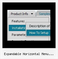 Expandable Horizontal Menu Indexhibit Slide Down Menu Javascript