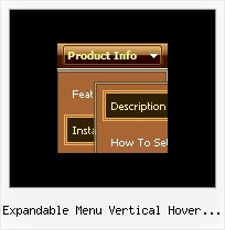 Expandable Menu Vertical Hover Tutorial Transparent Javascript