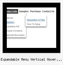 Expandable Menu Vertical Hover Tutorial Horizontal Menu Jscript Example Script