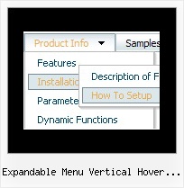 Expandable Menu Vertical Hover Tutorial Drag And Drop Javascript List