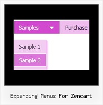 Expanding Menus For Zencart Easy Drop Down Menus Sample