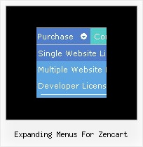 Expanding Menus For Zencart Pull Down Menus