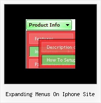 Expanding Menus On Iphone Site Navigation Bar Examples