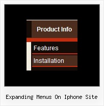 Expanding Menus On Iphone Site Sample Bar Design