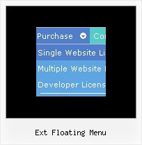 Ext Floating Menu Popup Rollover Menu Script