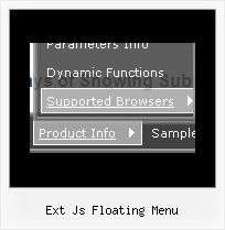 Ext Js Floating Menu Javascript Simple Vertical Menu Easy Example
