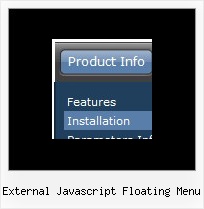 External Javascript Floating Menu Java Orientation Popup Menu
