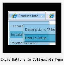 Extjs Buttons In Collapsible Menu Java Dynamic Drop Down