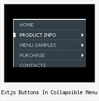 Extjs Buttons In Collapsible Menu Javascript Dynamic Menus