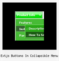 Extjs Buttons In Collapsible Menu Javascript Top Menus Dhtml