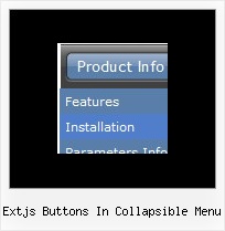 Extjs Buttons In Collapsible Menu Dropdown Menu Fireworks