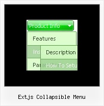 Extjs Collapsible Menu Horizontal Menu Bar Examples