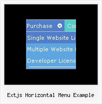 Extjs Horizontal Menu Example Vertical Cascade Menu Example Javascript