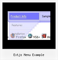 Extjs Menu Example Menu Javascript Mouseover