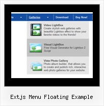 Extjs Menu Floating Example Dynamic