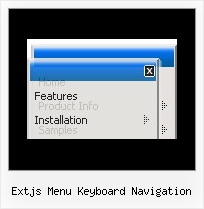 Extjs Menu Keyboard Navigation Menus Desplegables