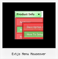 Extjs Menu Mouseover Java Rollover