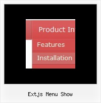 Extjs Menu Show Dynamic Dropdown Html Javascript