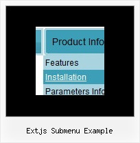 Extjs Submenu Example Rollover Submenu
