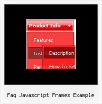 Faq Javascript Frames Example Menu Popup Dhtml