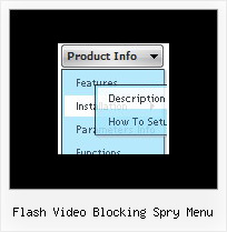 Flash Video Blocking Spry Menu Dhtml Drop Down Horizontal