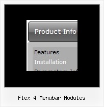 Flex 4 Menubar Modules Animated Menu Javascript