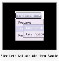 Flex Left Collapsible Menu Sample Java Menubar Examples
