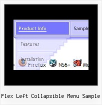 Flex Left Collapsible Menu Sample Html Dynamic Menu Bar Example