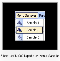 Flex Left Collapsible Menu Sample Vertical Dropdown Menu Dhtml