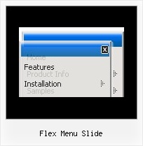 Flex Menu Slide Slide Rollover Navigation