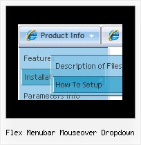 Flex Menubar Mouseover Dropdown Dhtml Slide Up