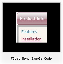 Float Menu Sample Code Html Style Position Relative Javascript