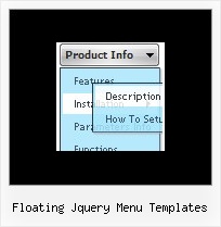 Floating Jquery Menu Templates Vertical Css Drop
