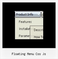 Floating Menu Css Js State Pulldown Javascript