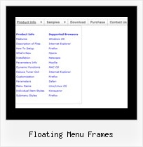 Floating Menu Frames Drop Down Menu Using Dhtml