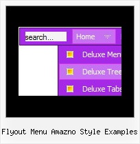 Flyout Menu Amazno Style Examples Tab Examples