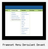 Frameset Menu Deroulant Devant Javascript Menu And Submenu