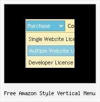 Free Amazon Style Vertical Menu Collapsing Menu Sample