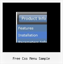 Free Css Menu Sample Flyout Menus Html