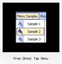 Free Dhtml Tab Menu Web Navigation Menu Examples