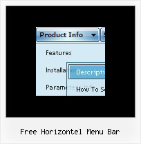 Free Horizontel Menu Bar Menus Para Web Horizontal