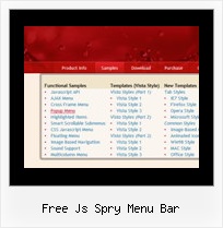Free Js Spry Menu Bar Collapsing With Javascript