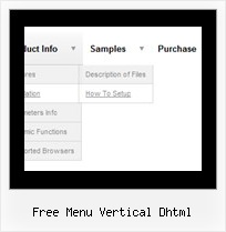 Free Menu Vertical Dhtml Html Expanding Menu Maker