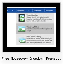 Free Mouseover Dropdown Frame Template Down Css Menu
