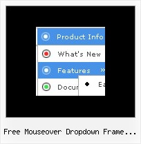 Free Mouseover Dropdown Frame Template Javascript Escrolling Submenus