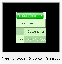 Free Mouseover Dropdown Frame Template Java Onmouseover Menu