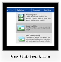 Free Slide Menu Wizard Code For Horizontal Popup Menu